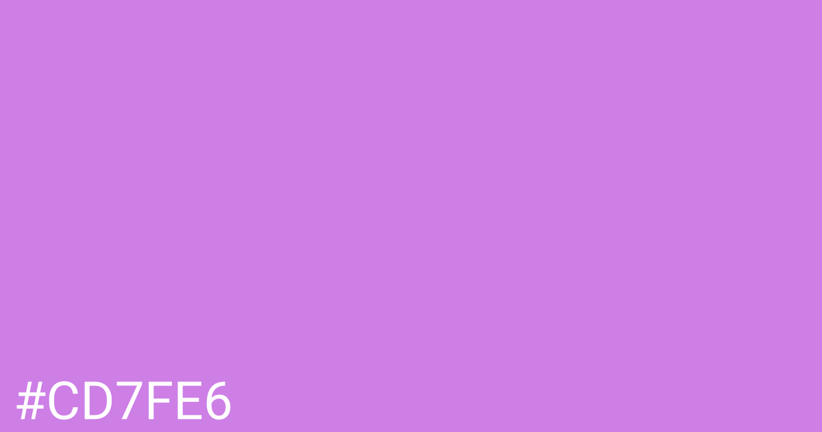 Hex color #cd7fe6 graphic