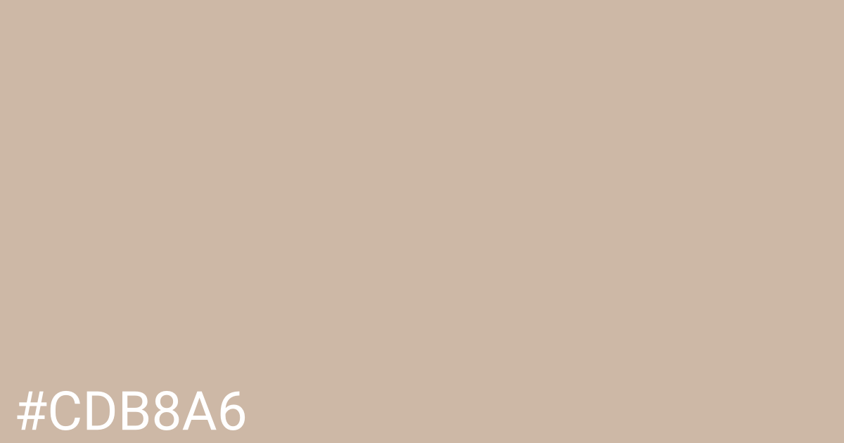 Hex color #cdb8a6 graphic