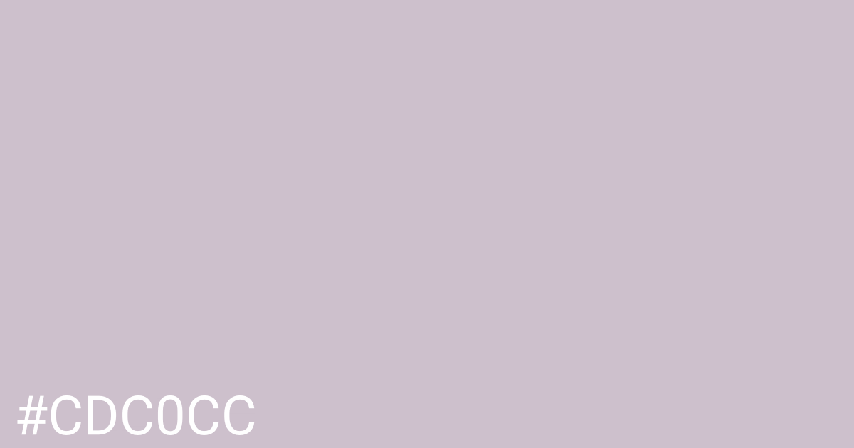 Hex color #cdc0cc graphic