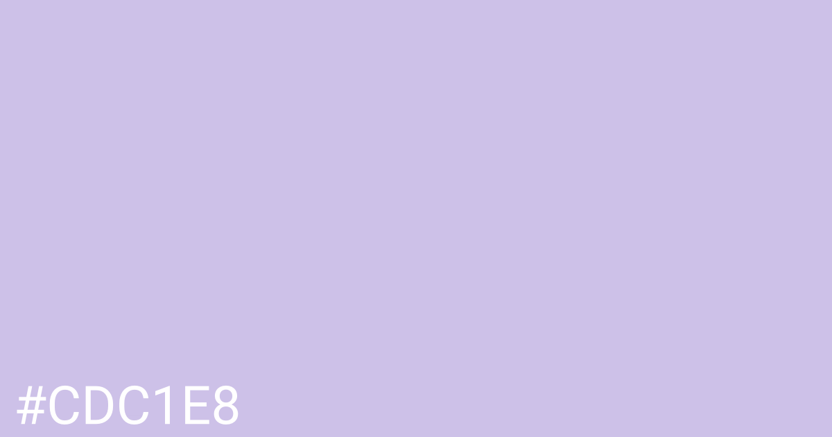 Hex color #cdc1e8 graphic