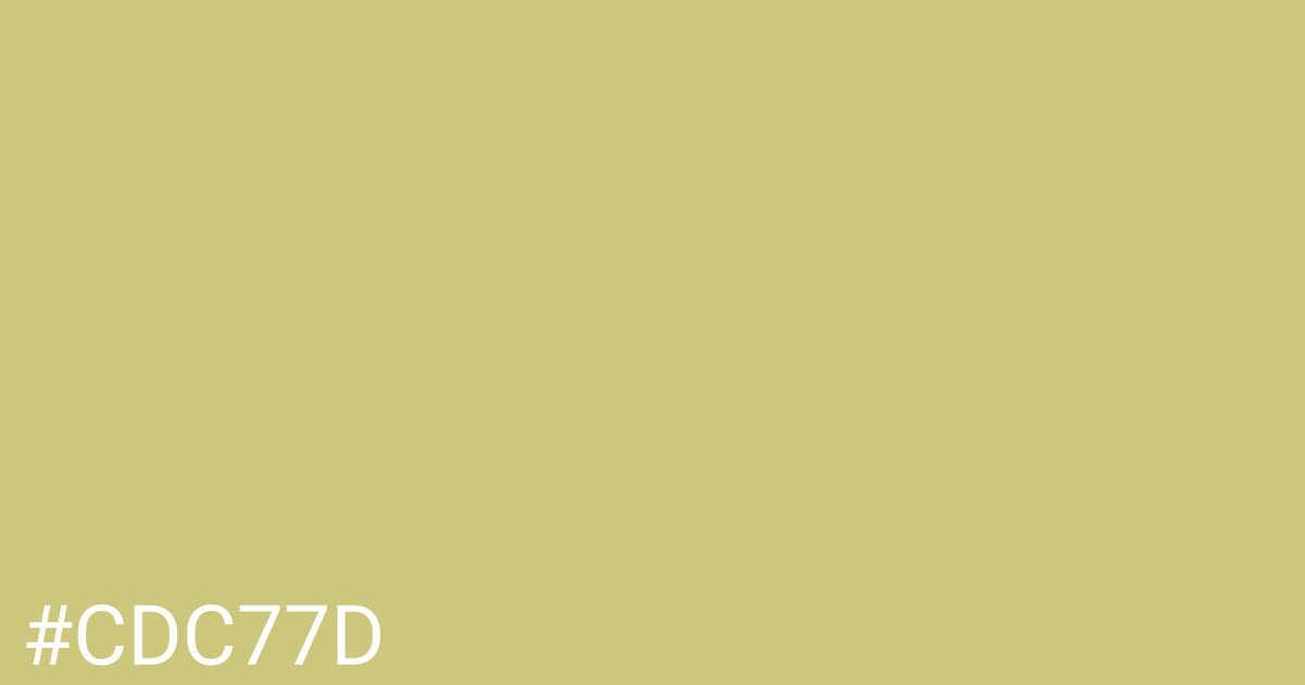 Hex color #cdc77d graphic