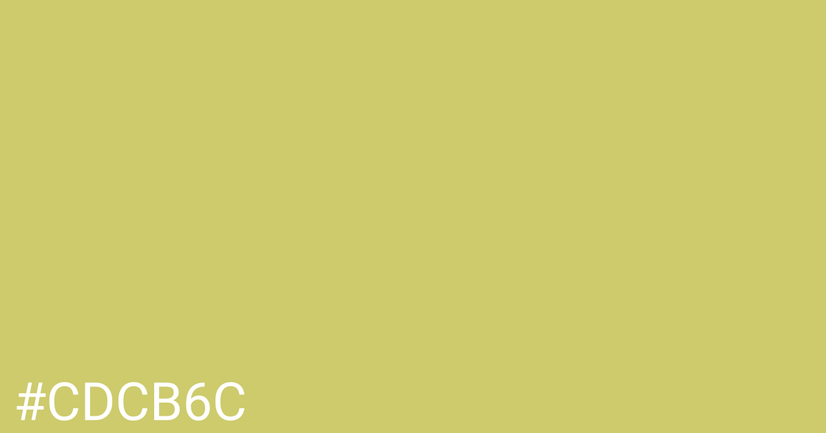 Hex color #cdcb6c graphic