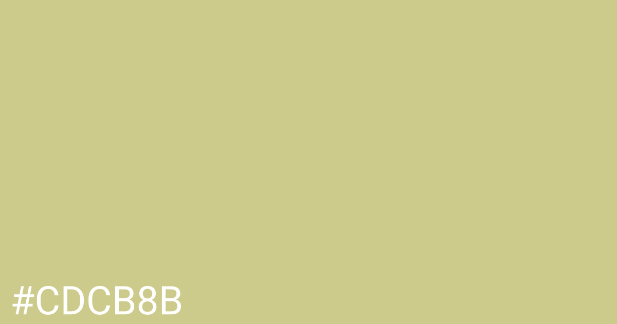 Hex color #cdcb8b graphic