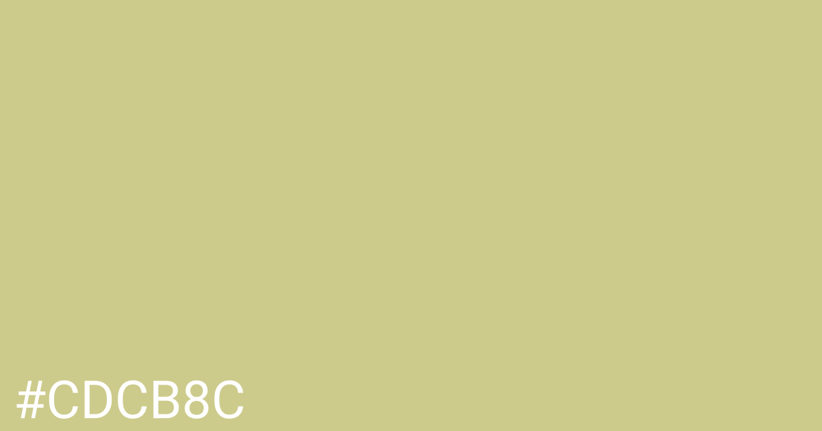 Hex color #cdcb8c graphic