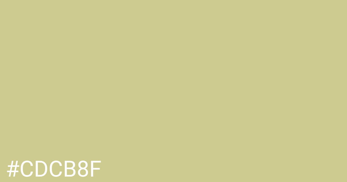 Hex color #cdcb8f graphic