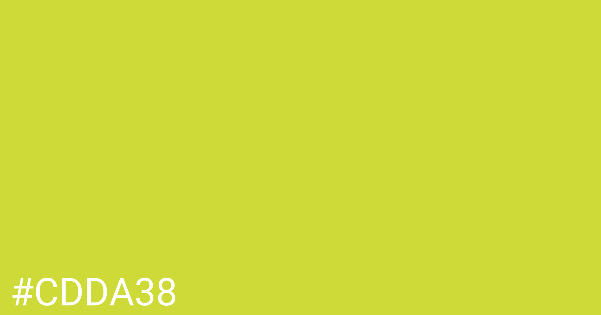 Hex color #cdda38 graphic