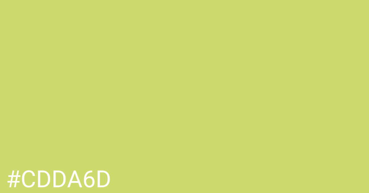 Hex color #cdda6d graphic