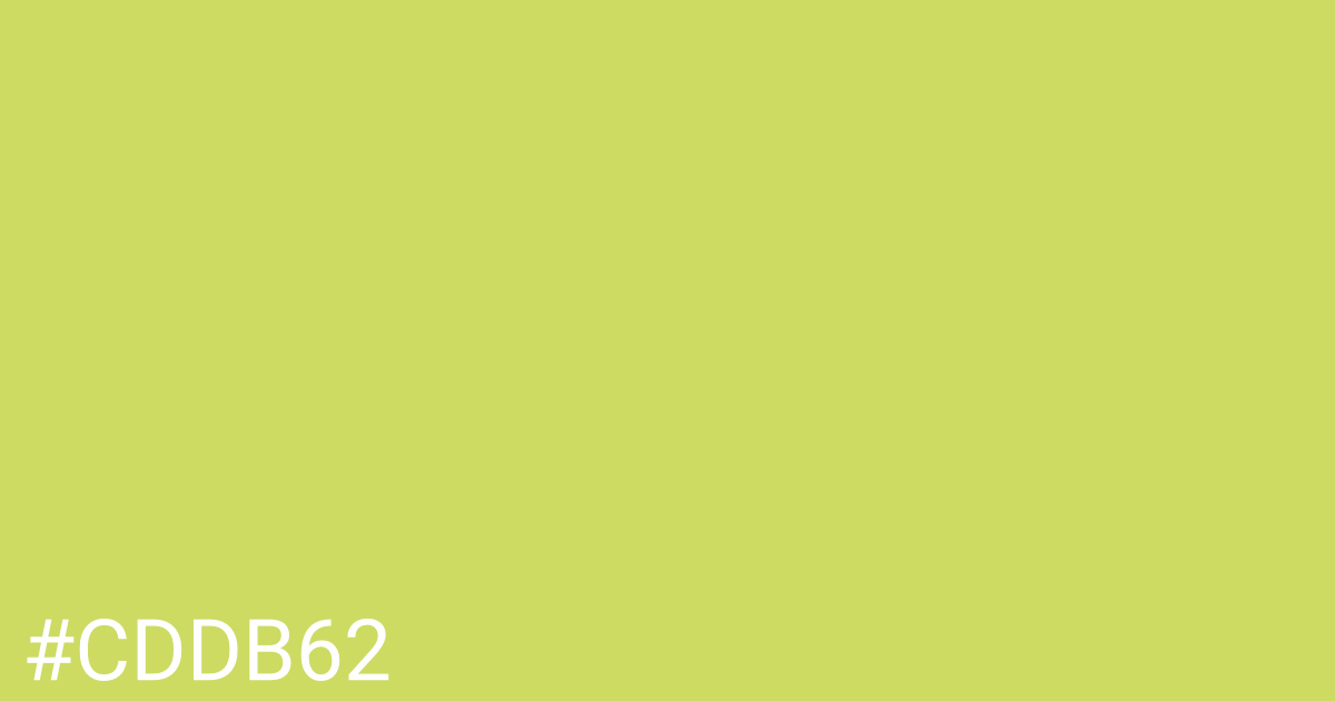 Hex color #cddb62 graphic