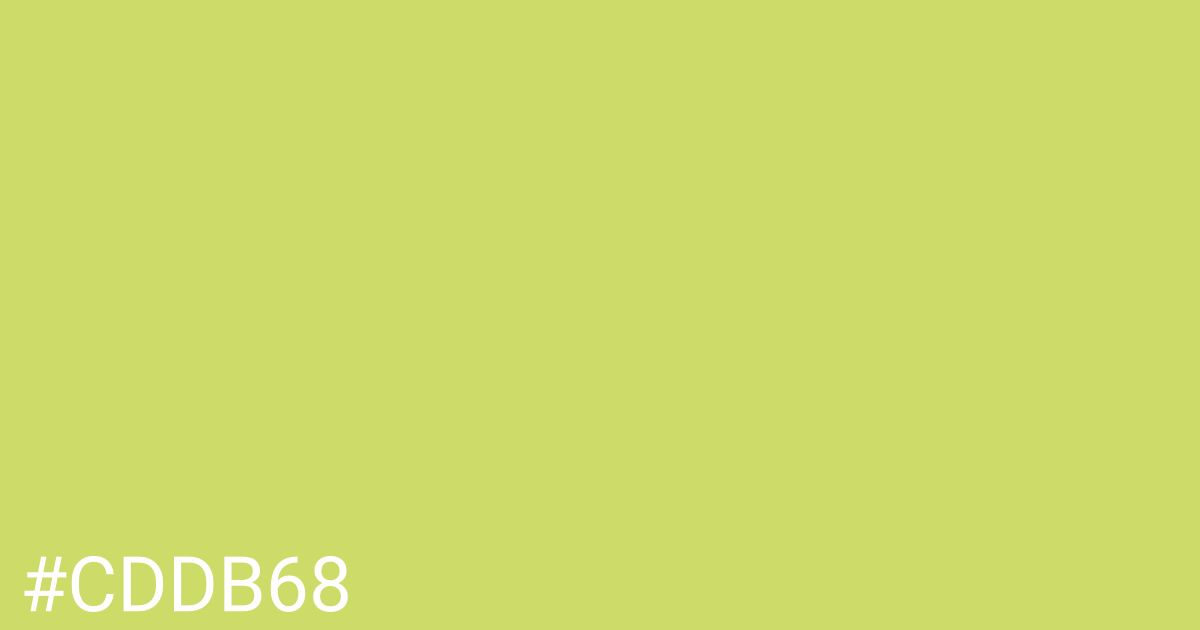 Hex color #cddb68 graphic