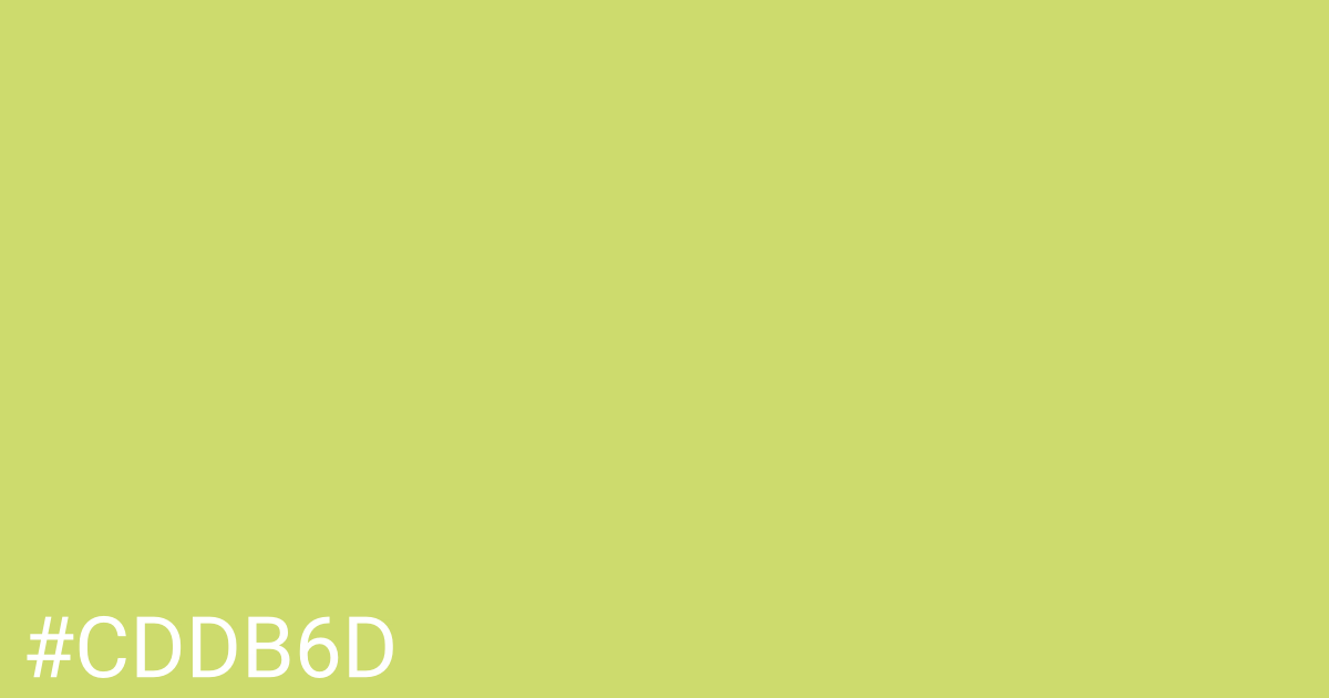 Hex color #cddb6d graphic