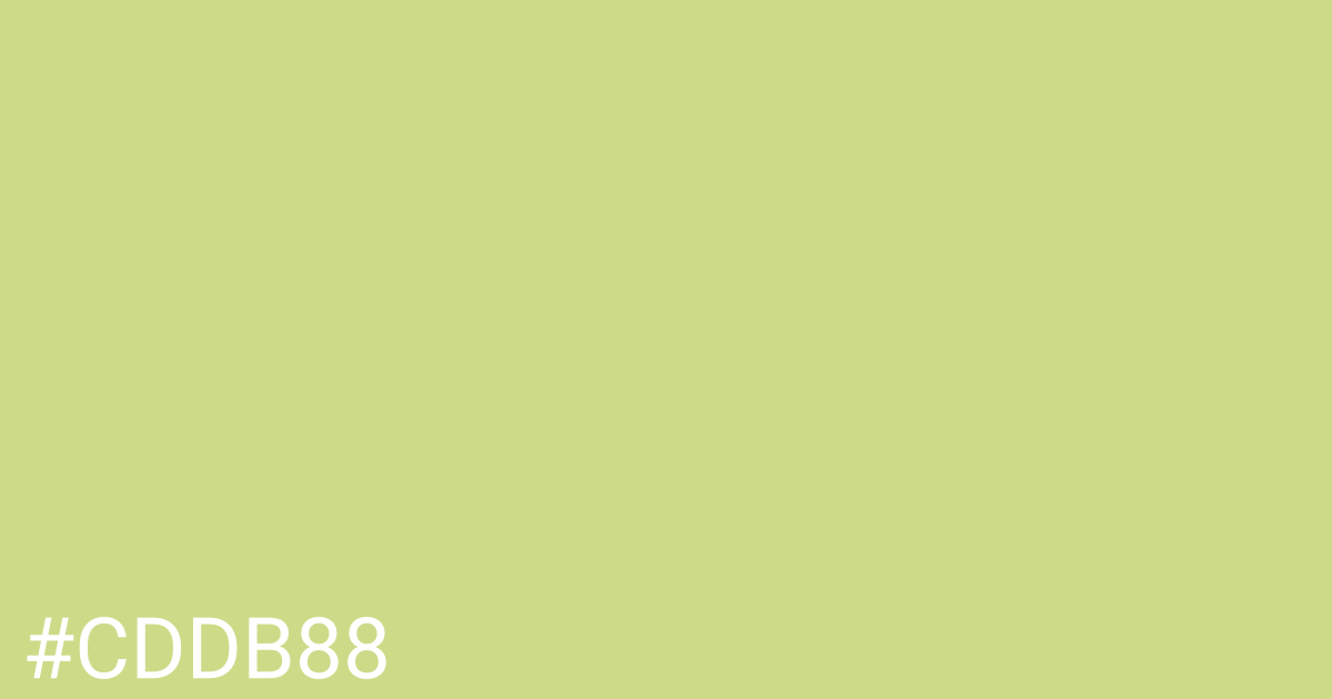 Hex color #cddb88 graphic