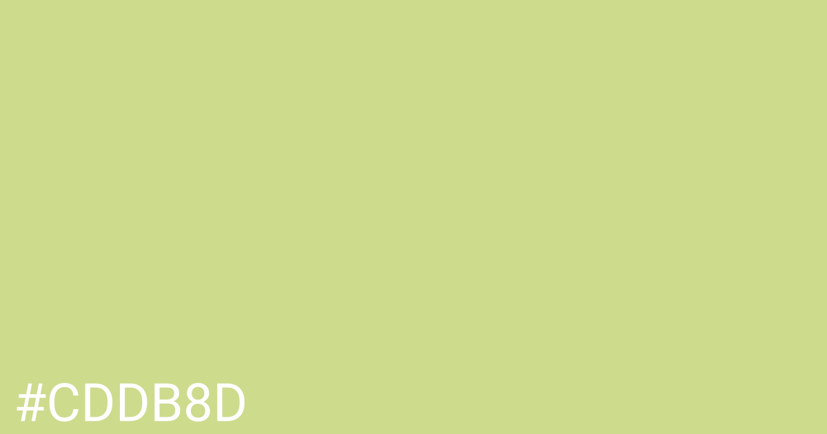 Hex color #cddb8d graphic