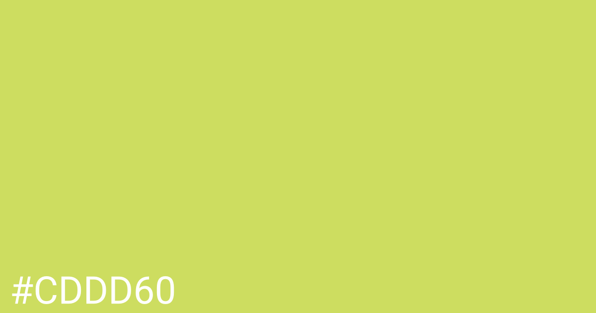 Hex color #cddd60 graphic