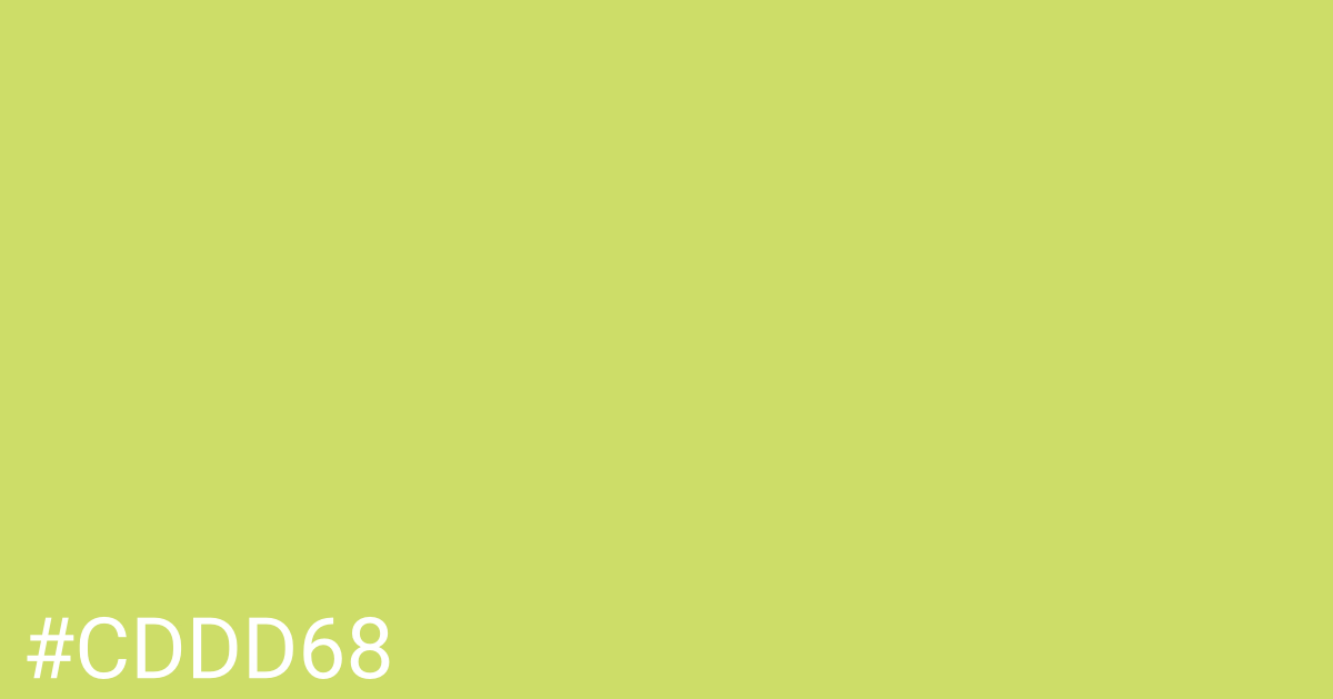 Hex color #cddd68 graphic