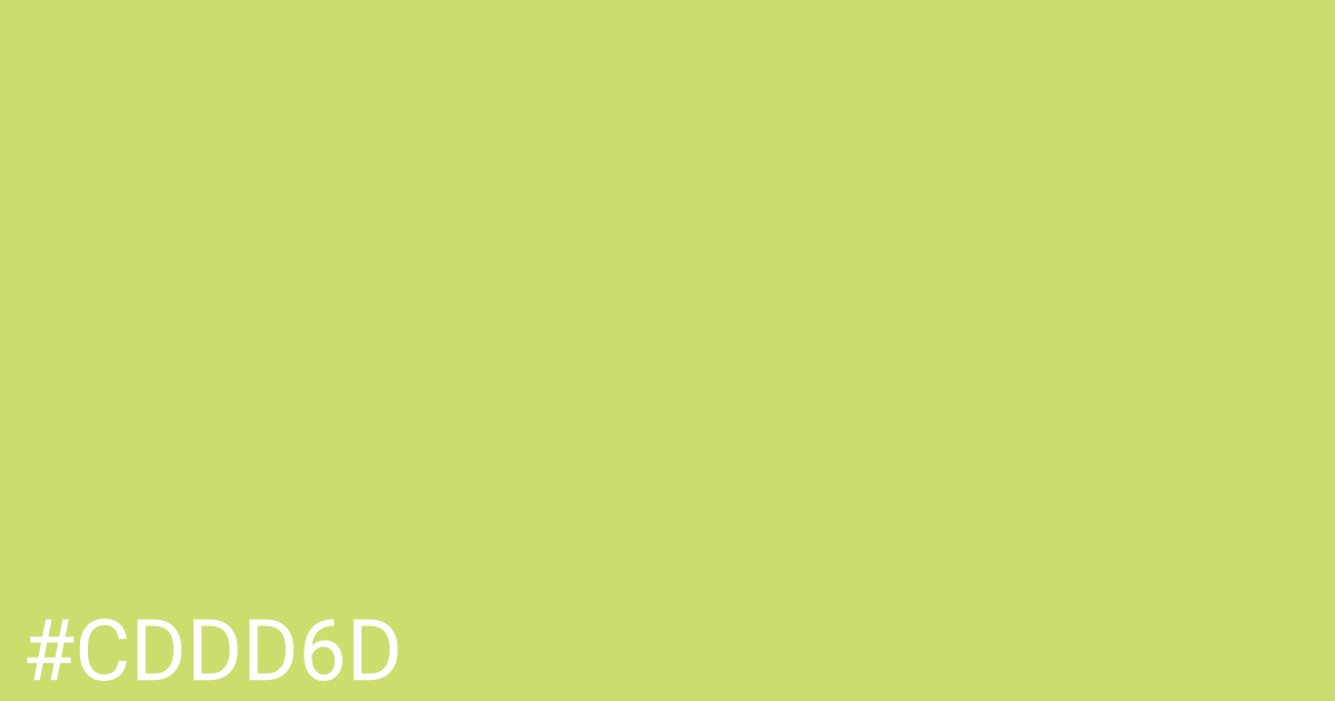 Hex color #cddd6d graphic