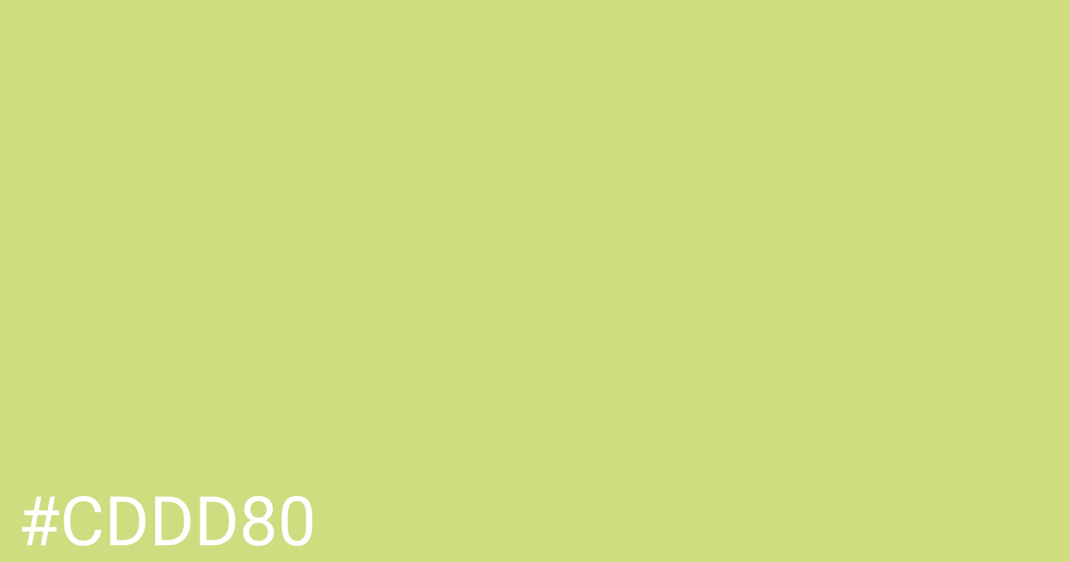 Hex color #cddd80 graphic