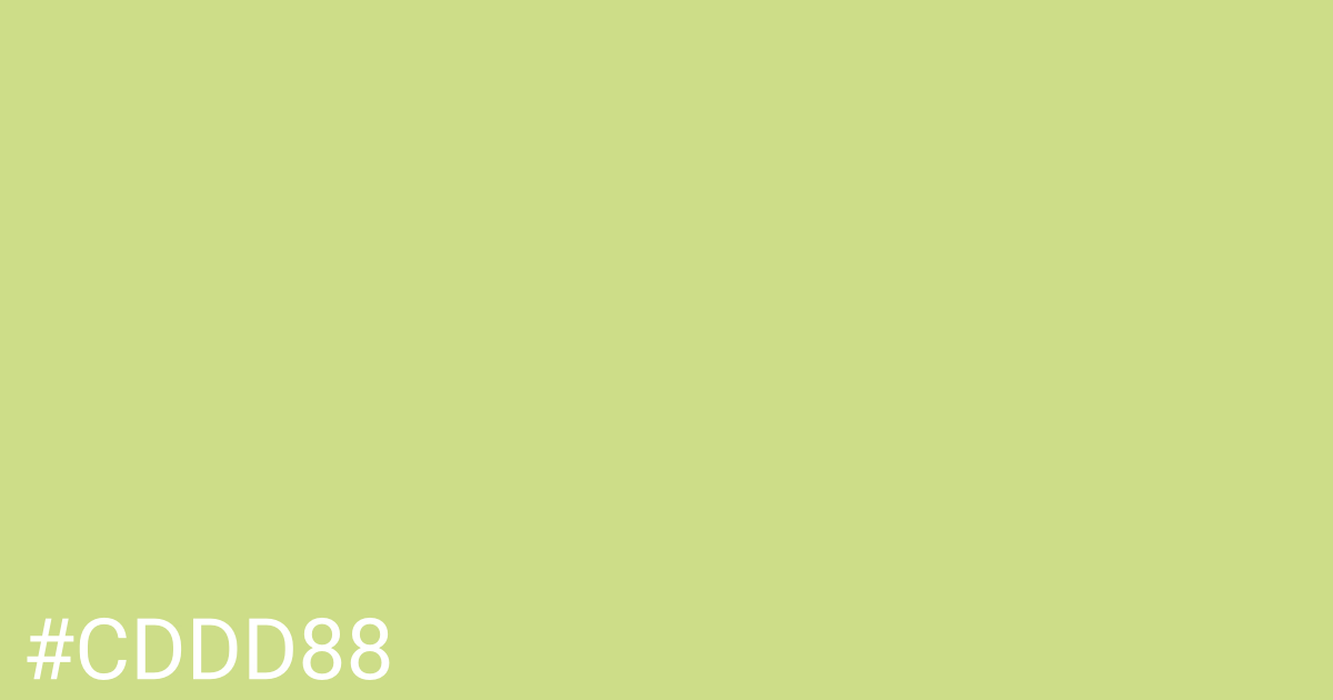 Hex color #cddd88 graphic