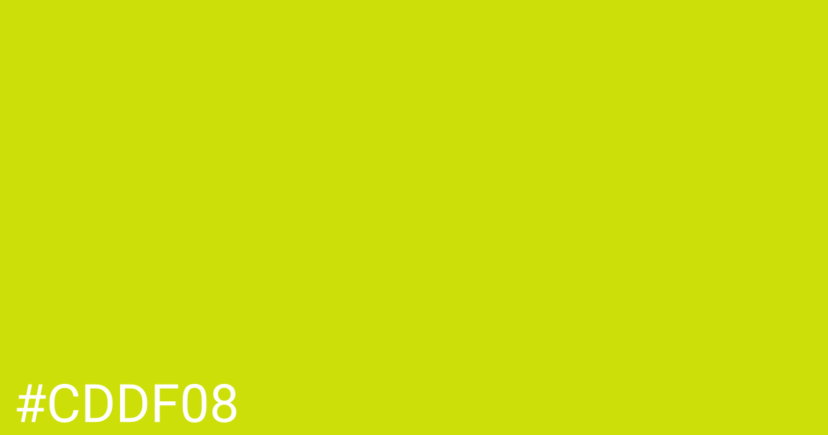 Hex color #cddf08 graphic