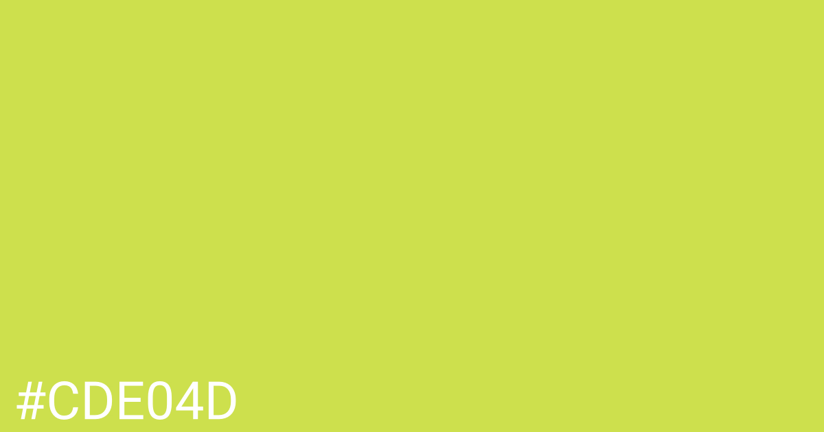 Hex color #cde04d graphic
