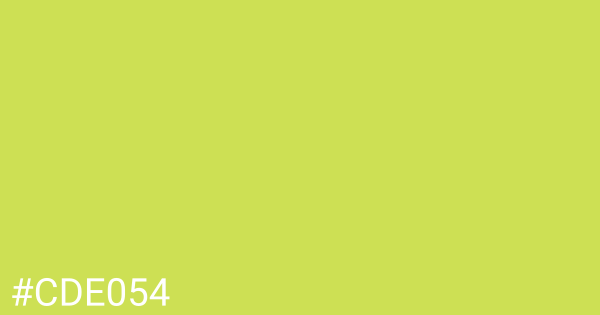 Hex color #cde054 graphic