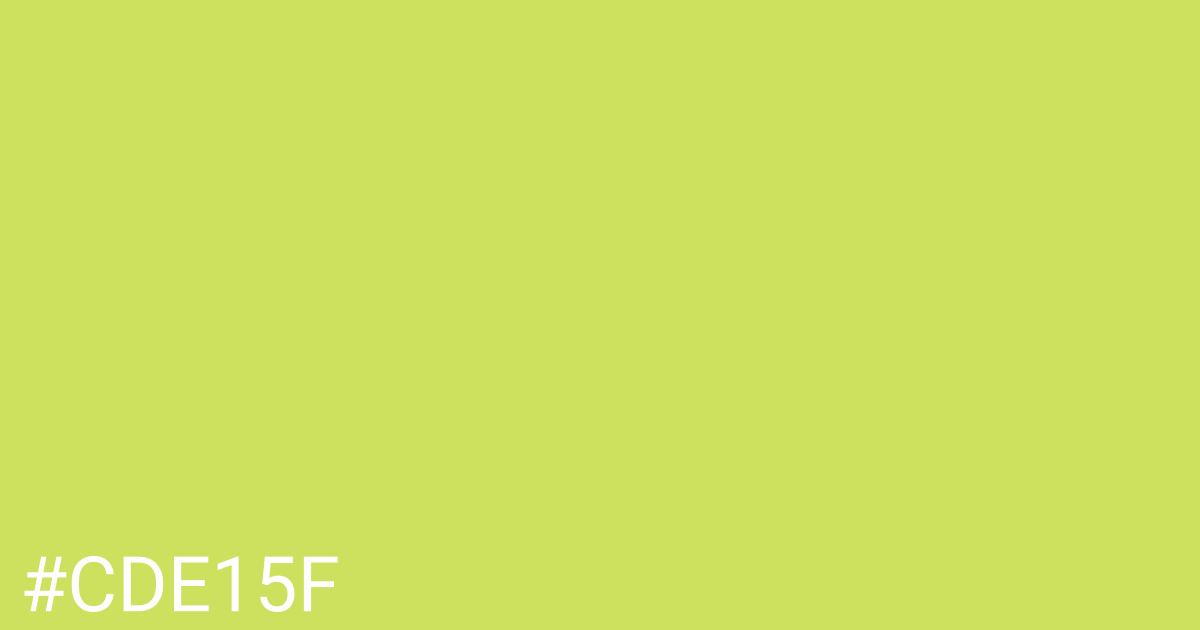 Hex color #cde15f graphic