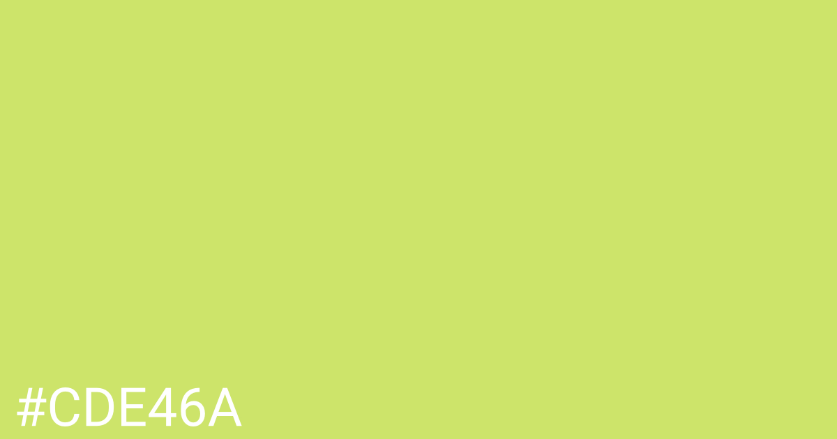 Hex color #cde46a graphic