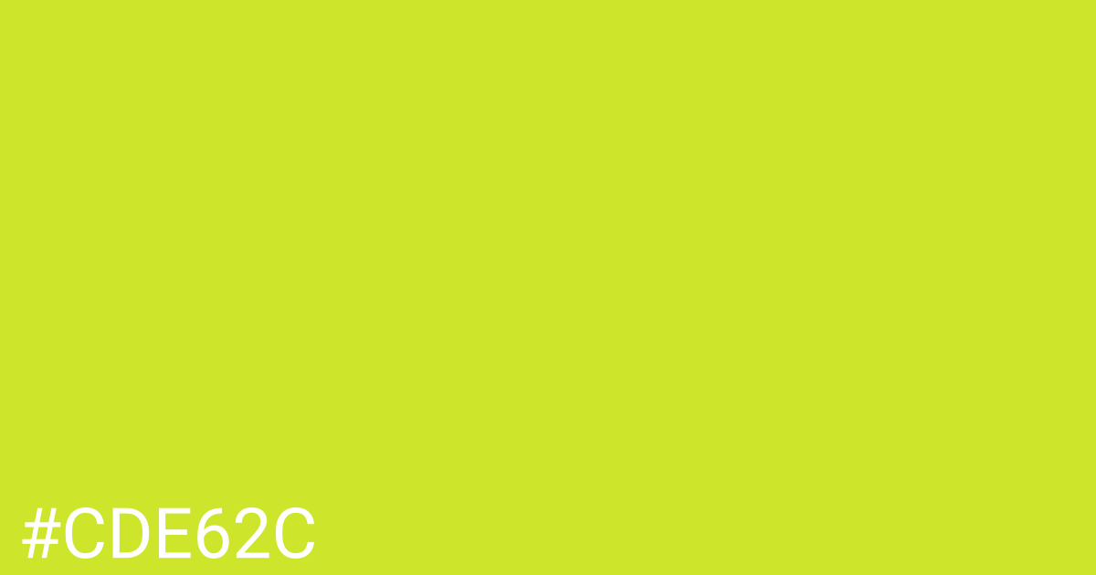 Hex color #cde62c graphic