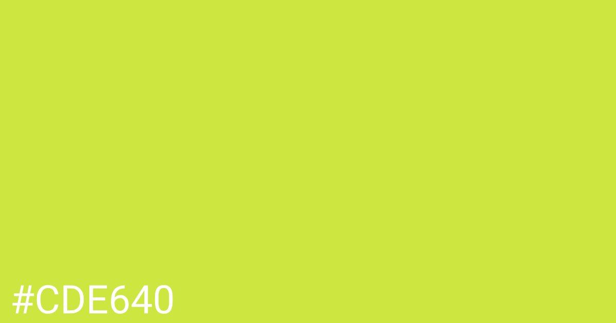 Hex color #cde640 graphic