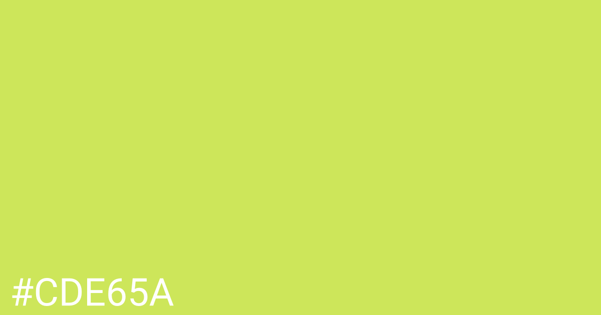 Hex color #cde65a graphic