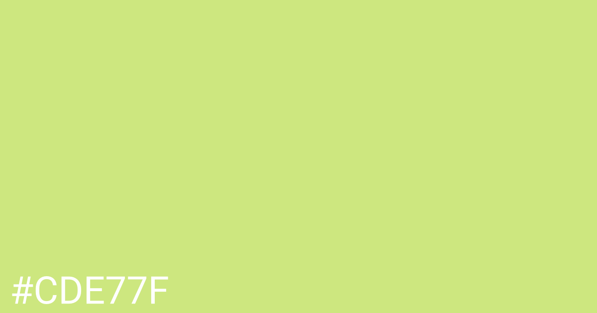 Hex color #cde77f graphic