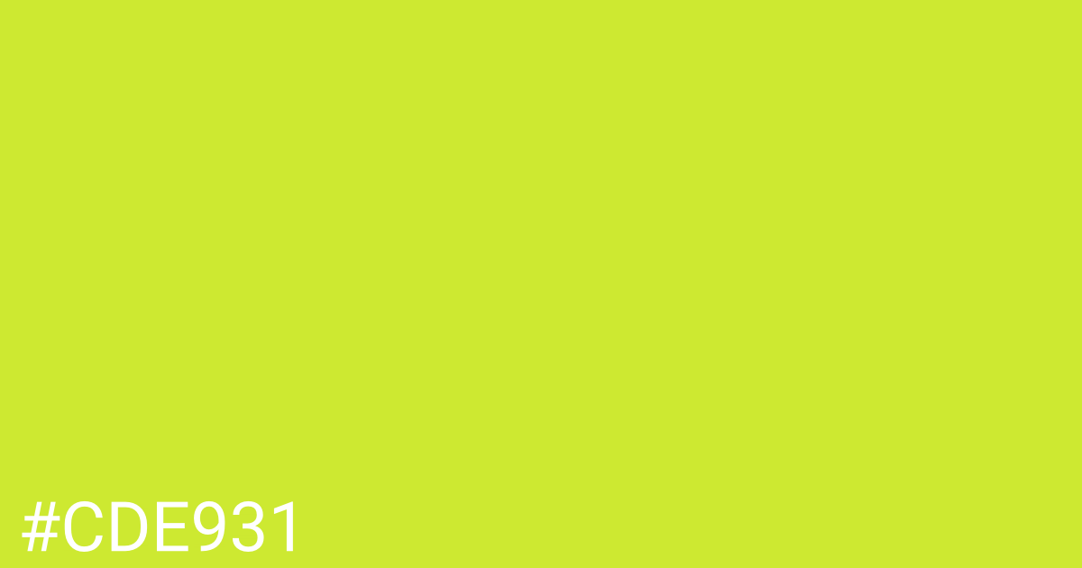 Hex color #cde931 graphic