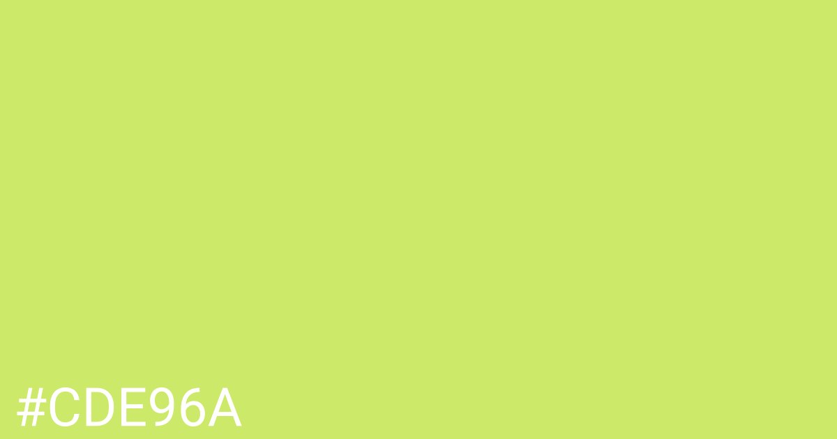 Hex color #cde96a graphic