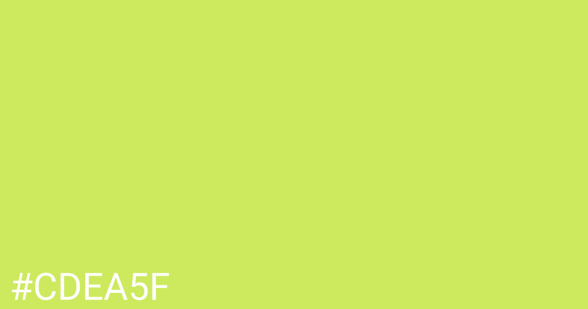 Hex color #cdea5f graphic