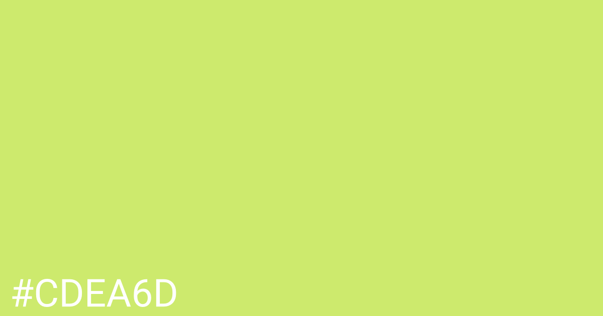 Hex color #cdea6d graphic