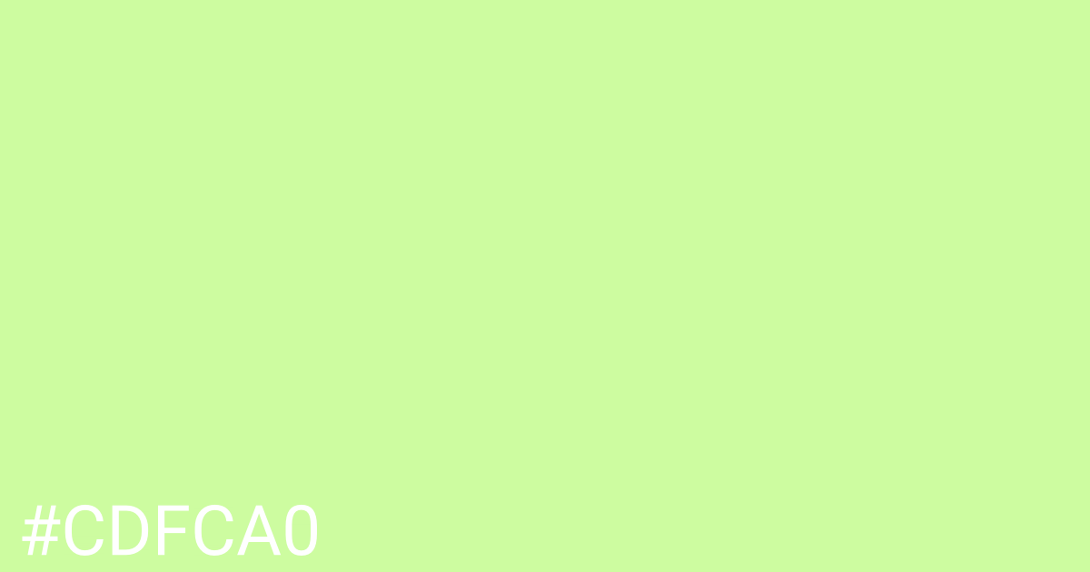 Hex color #cdfca0 graphic