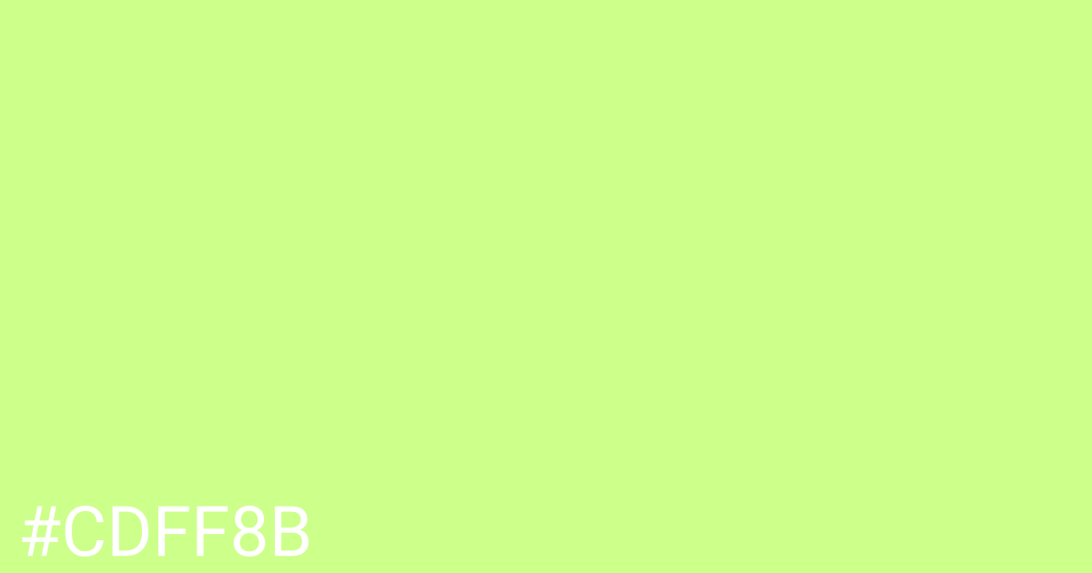 Hex color #cdff8b graphic