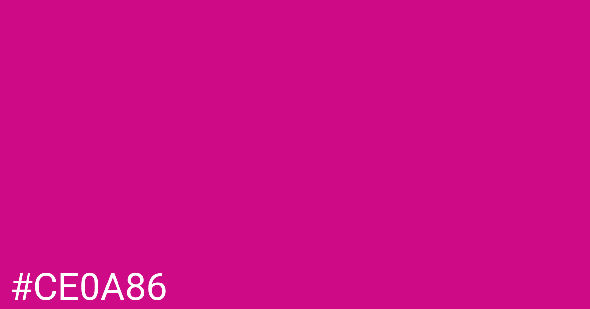 Hex color #ce0a86 graphic