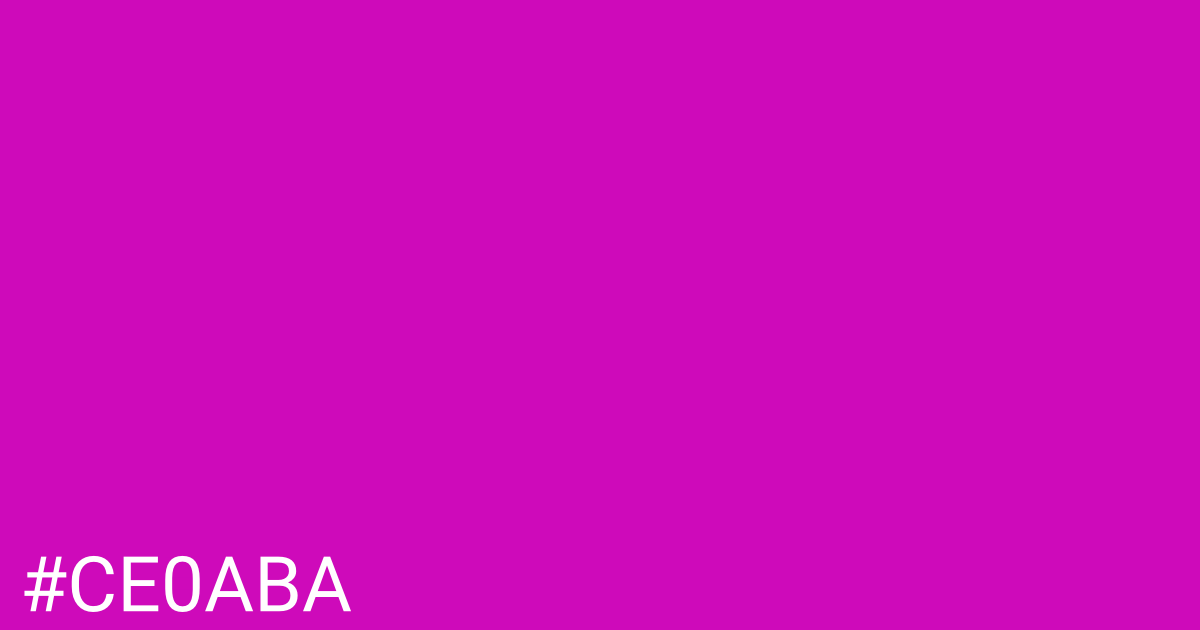 Hex color #ce0aba graphic