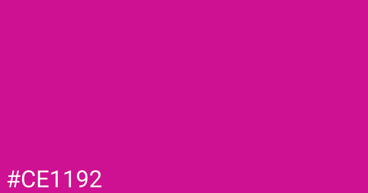 Hex color #ce1192 graphic