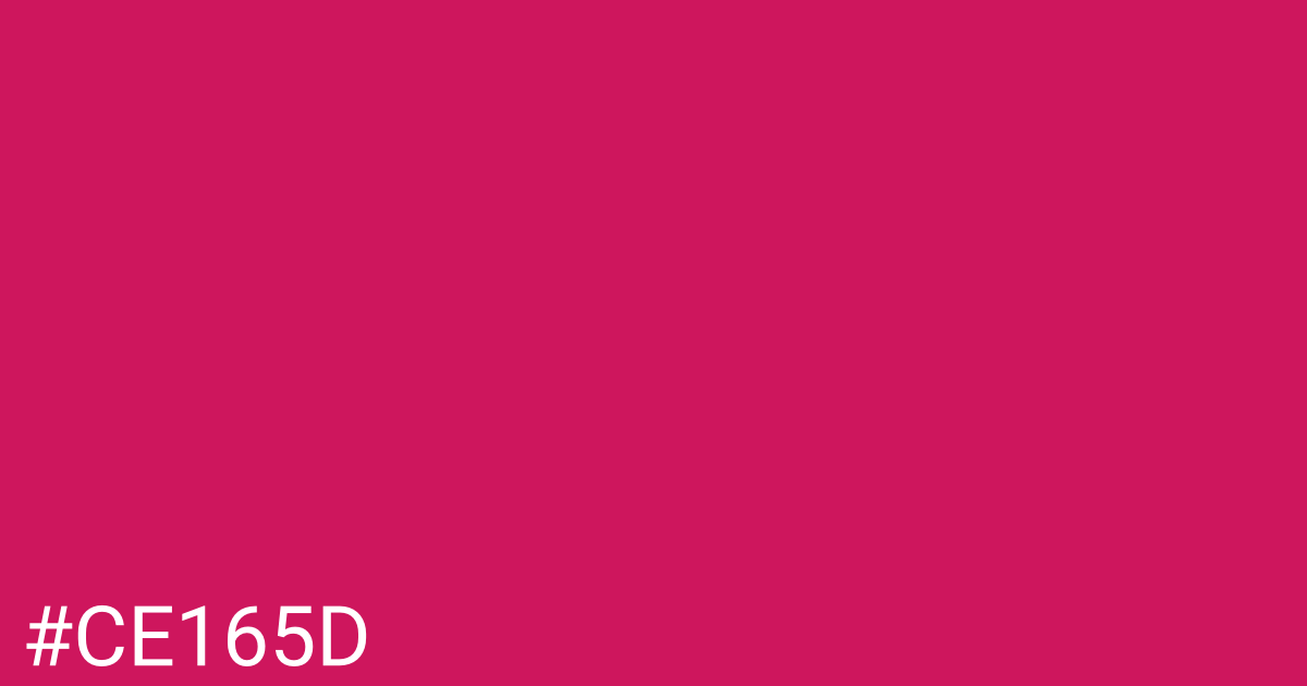 Hex color #ce165d graphic