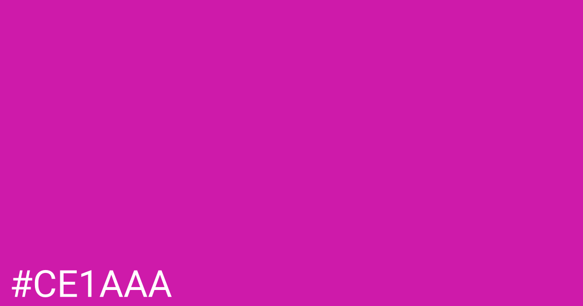 Hex color #ce1aaa graphic