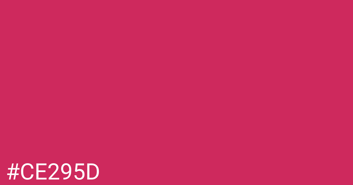 Hex color #ce295d graphic
