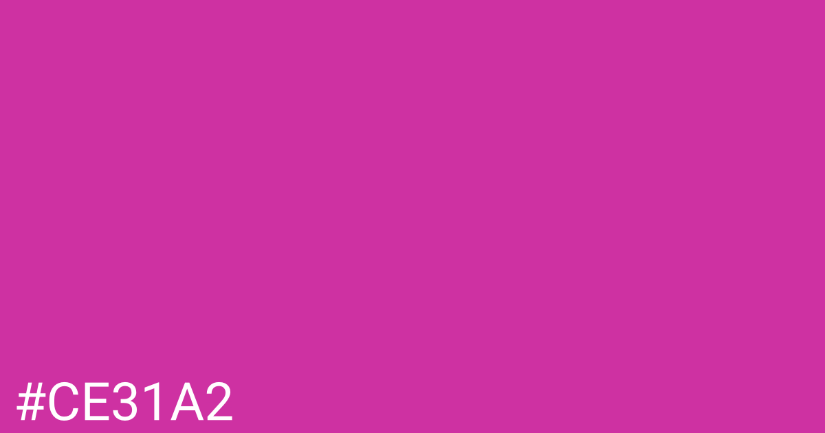Hex color #ce31a2 graphic