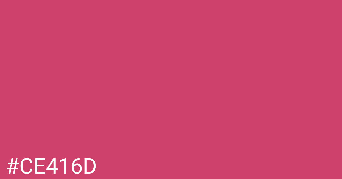 Hex color #ce416d graphic