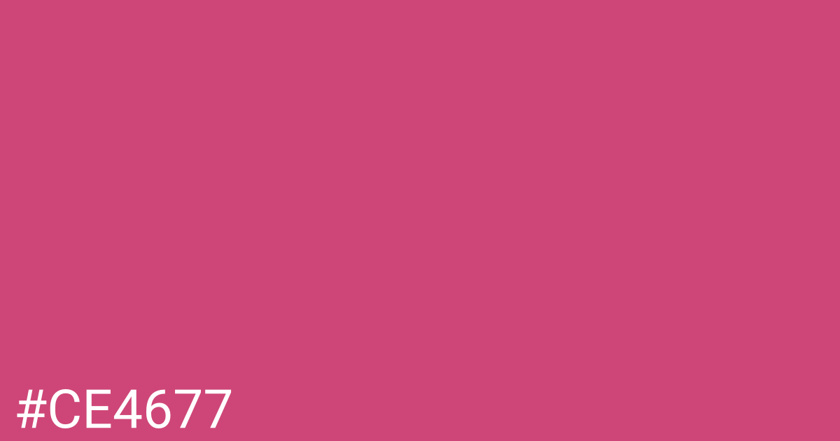Hex color #ce4677 graphic