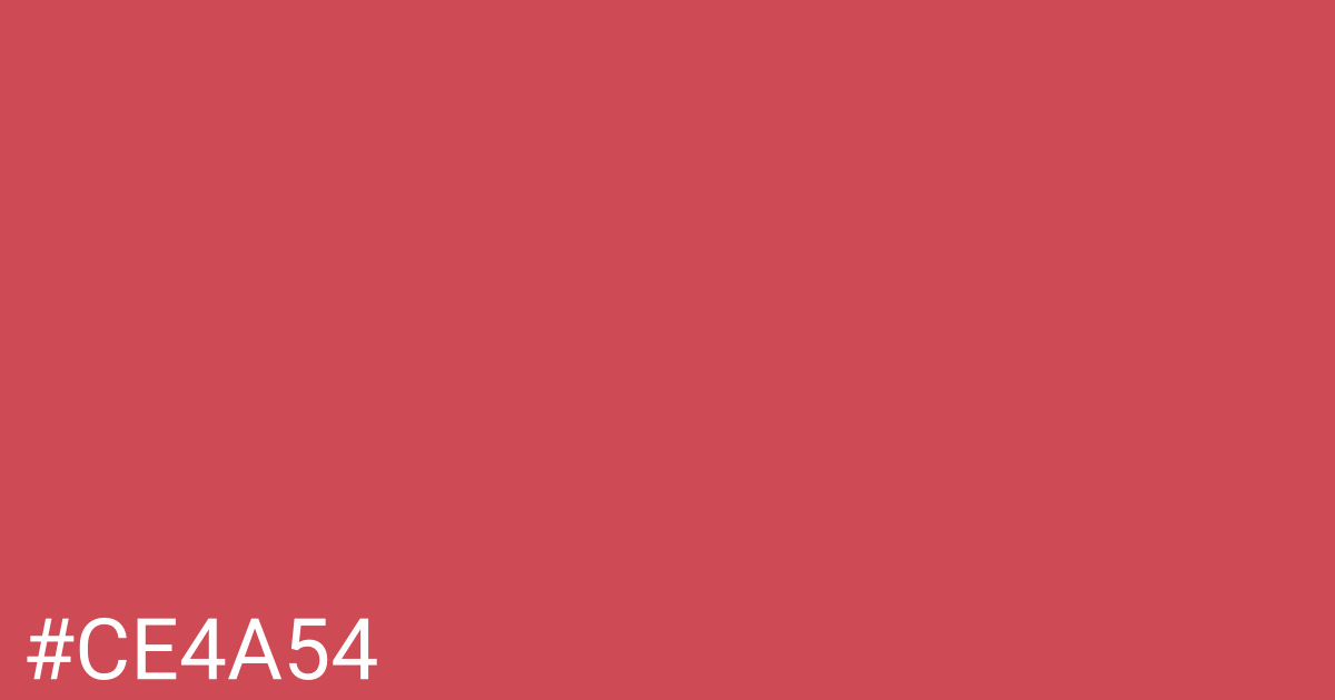 Hex color #ce4a54 graphic