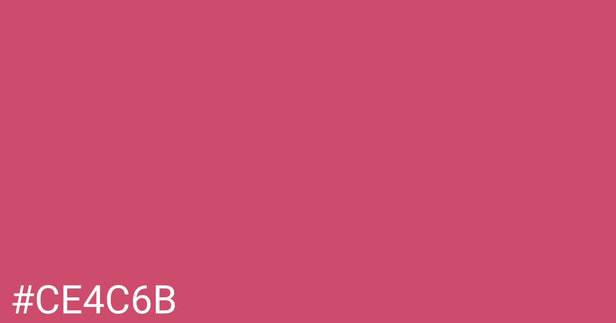 Hex color #ce4c6b graphic
