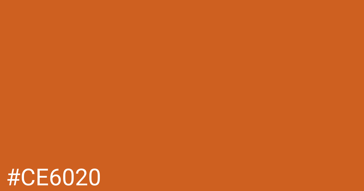 Hex color #ce6020 graphic