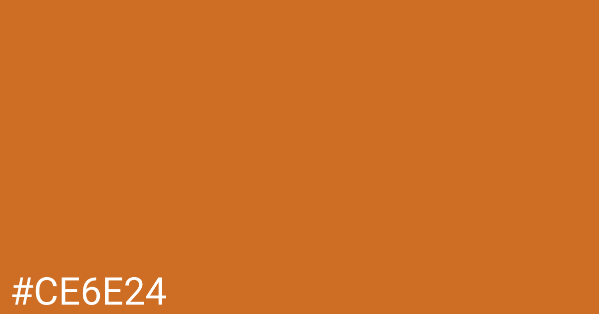 Hex color #ce6e24 graphic