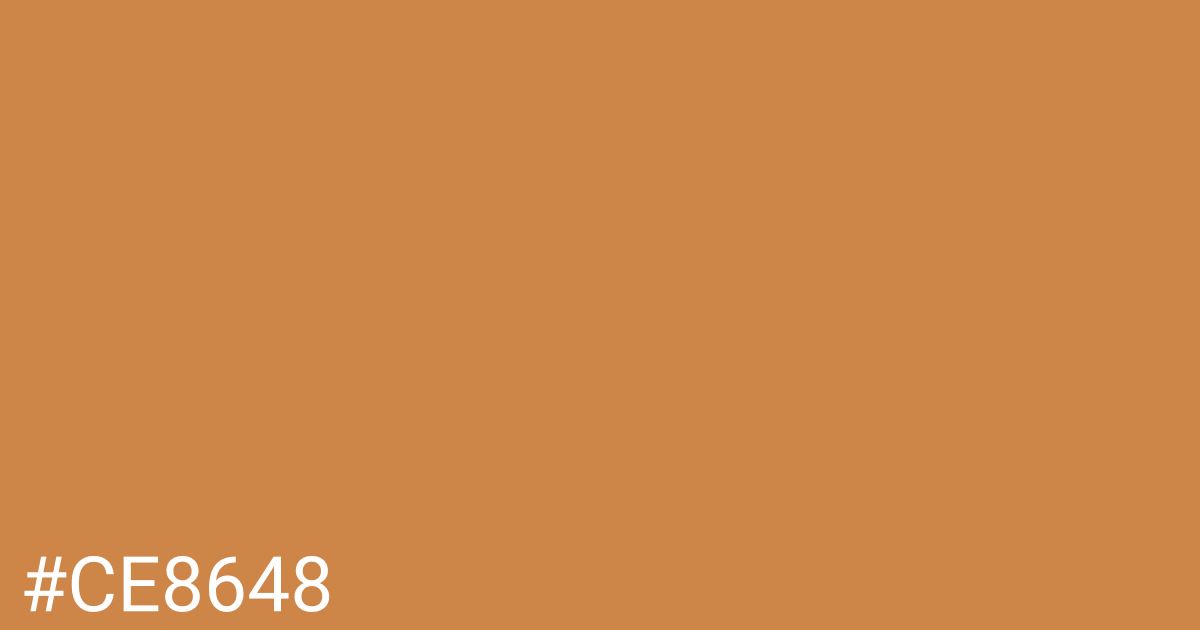 Hex color #ce8648 graphic